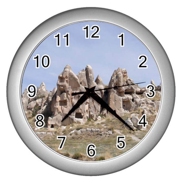 CAPPADOCIA 1 Wall Clocks (Silver) 