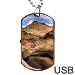 Capital Reefs Dog Tag Usb Flash (one Side)