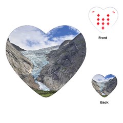 Briksdalsbreen Playing Cards (heart)  by trendistuff