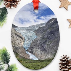 Briksdalsbreen Oval Ornament (two Sides) by trendistuff