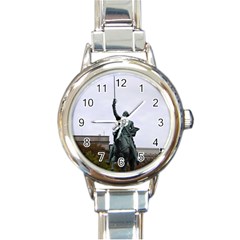 Washington Statue Round Italian Charm Watches by trendistuff