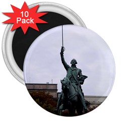 Washington Statue 3  Magnets (10 Pack)  by trendistuff