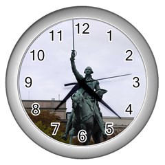 Washington Statue Wall Clocks (silver)  by trendistuff