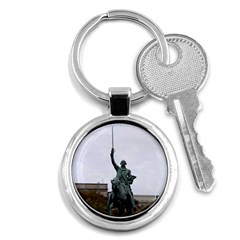 Washington Statue Key Chains (round)  by trendistuff