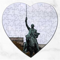 Washington Statue Jigsaw Puzzle (heart) by trendistuff