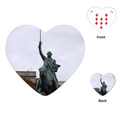 Washington Statue Playing Cards (heart)  by trendistuff