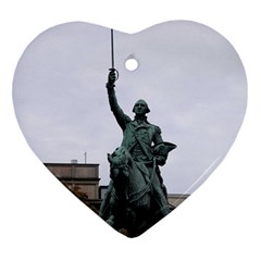 Washington Statue Heart Ornament (2 Sides) by trendistuff