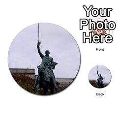 Washington Statue Multi-purpose Cards (round)  by trendistuff