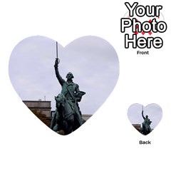 Washington Statue Multi-purpose Cards (heart)  by trendistuff