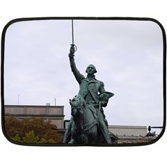 Washington Statue Fleece Blanket (mini) by trendistuff