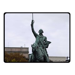 Washington Statue Fleece Blanket (small) by trendistuff