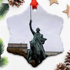 Washington Statue Snowflake Ornament (2-side)