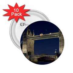 Tower Bridge 2 25  Buttons (10 Pack)  by trendistuff