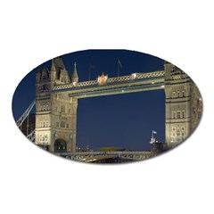 Tower Bridge Oval Magnet by trendistuff