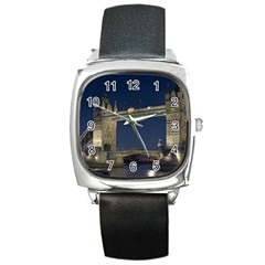 Tower Bridge Square Metal Watches by trendistuff