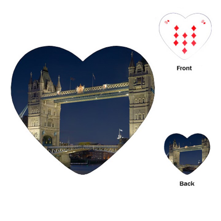 TOWER BRIDGE Playing Cards (Heart) 