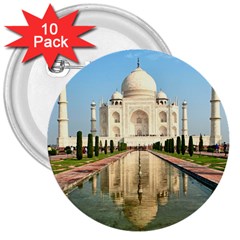 Taj Mahal 3  Buttons (10 Pack)  by trendistuff