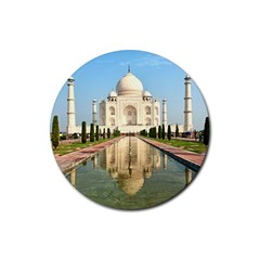 Taj Mahal Rubber Coaster (round)  by trendistuff