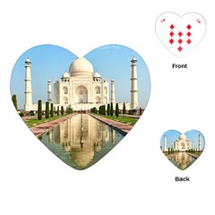 Taj Mahal Playing Cards (heart)  by trendistuff