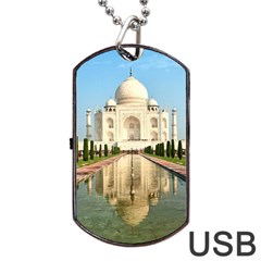 Taj Mahal Dog Tag Usb Flash (one Side)