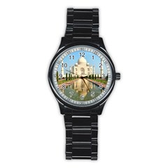 Taj Mahal Stainless Steel Round Watches by trendistuff