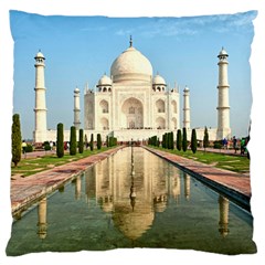 Taj Mahal Large Flano Cushion Cases (one Side) 