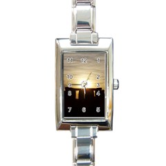 Sunset Stonehenge Rectangle Italian Charm Watches