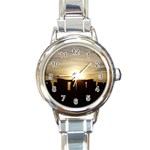 SUNSET STONEHENGE Round Italian Charm Watches