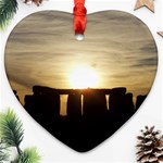 SUNSET STONEHENGE Ornament (Heart) 