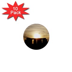 Sunset Stonehenge 1  Mini Magnet (10 Pack)  by trendistuff