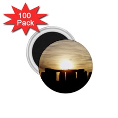 Sunset Stonehenge 1 75  Magnets (100 Pack)  by trendistuff