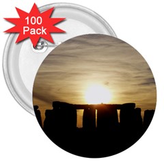 Sunset Stonehenge 3  Buttons (100 Pack)  by trendistuff