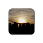 SUNSET STONEHENGE Rubber Coaster (Square) 