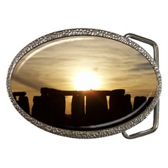 Sunset Stonehenge Belt Buckles by trendistuff