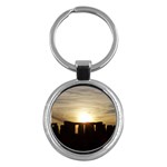 SUNSET STONEHENGE Key Chains (Round) 