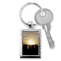 Sunset Stonehenge Key Chains (rectangle)  by trendistuff