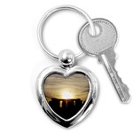 SUNSET STONEHENGE Key Chains (Heart) 