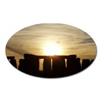 SUNSET STONEHENGE Oval Magnet