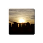 SUNSET STONEHENGE Square Magnet