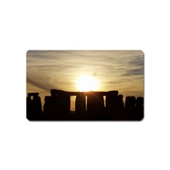 Sunset Stonehenge Magnet (name Card)