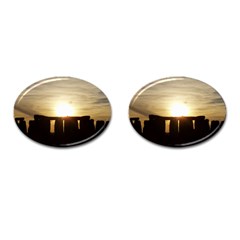 Sunset Stonehenge Cufflinks (oval) by trendistuff