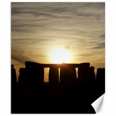 Sunset Stonehenge Canvas 8  X 10  by trendistuff