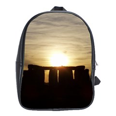 Sunset Stonehenge School Bags(large)  by trendistuff