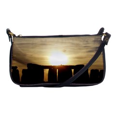 Sunset Stonehenge Shoulder Clutch Bags by trendistuff