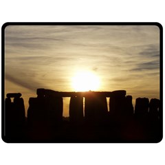 Sunset Stonehenge Fleece Blanket (large) 