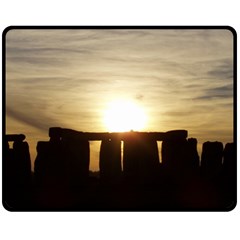 Sunset Stonehenge Fleece Blanket (medium) 