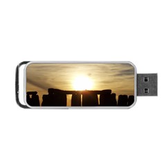 Sunset Stonehenge Portable Usb Flash (one Side)