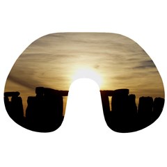 Sunset Stonehenge Travel Neck Pillows by trendistuff