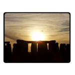 SUNSET STONEHENGE Double Sided Fleece Blanket (Small) 