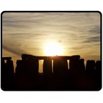 SUNSET STONEHENGE Double Sided Fleece Blanket (Medium) 